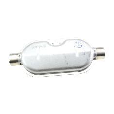 Exhaust silencer 30mm - for vehicle use