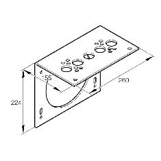 Marine/Vehicle mounting Bracket Steel Bracket D5/D5LC