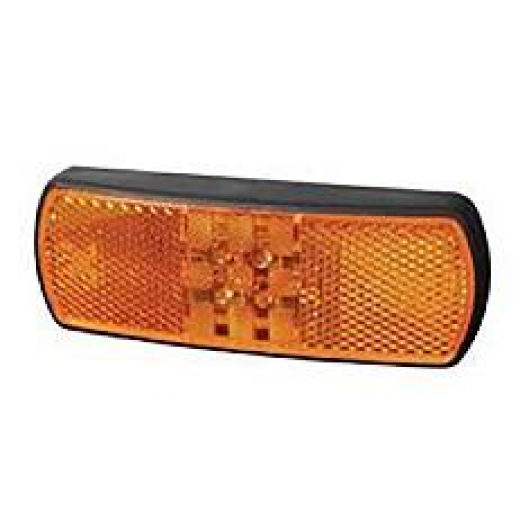 Lamp Side Marker LED Amber 12-24 volt with Wires Bg1